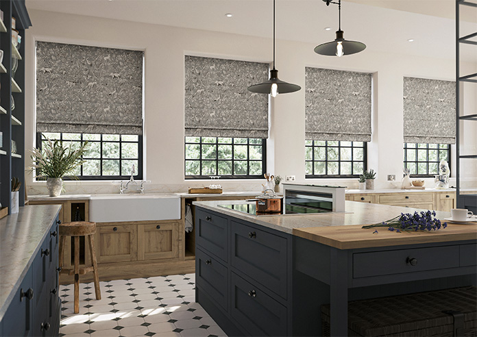 Rajah, Ash - Twist&Fit Roman Blind - Image 7